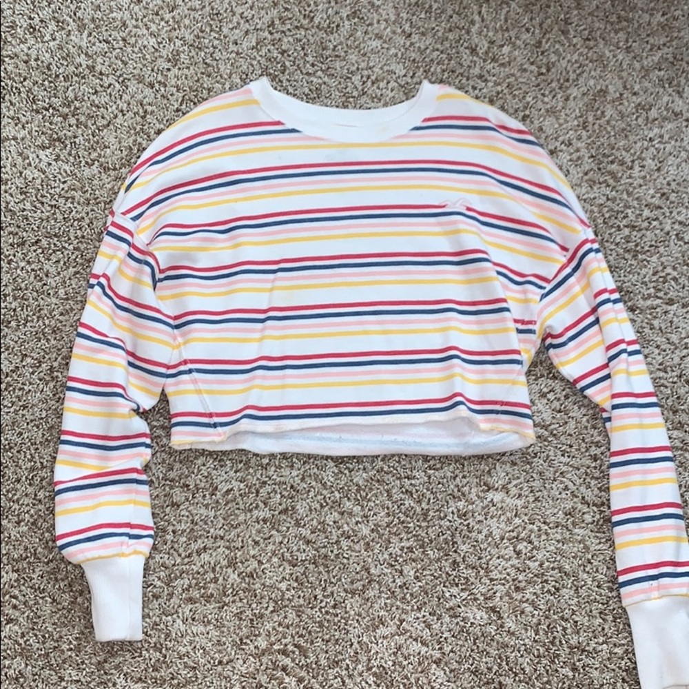 long sleeve crop top